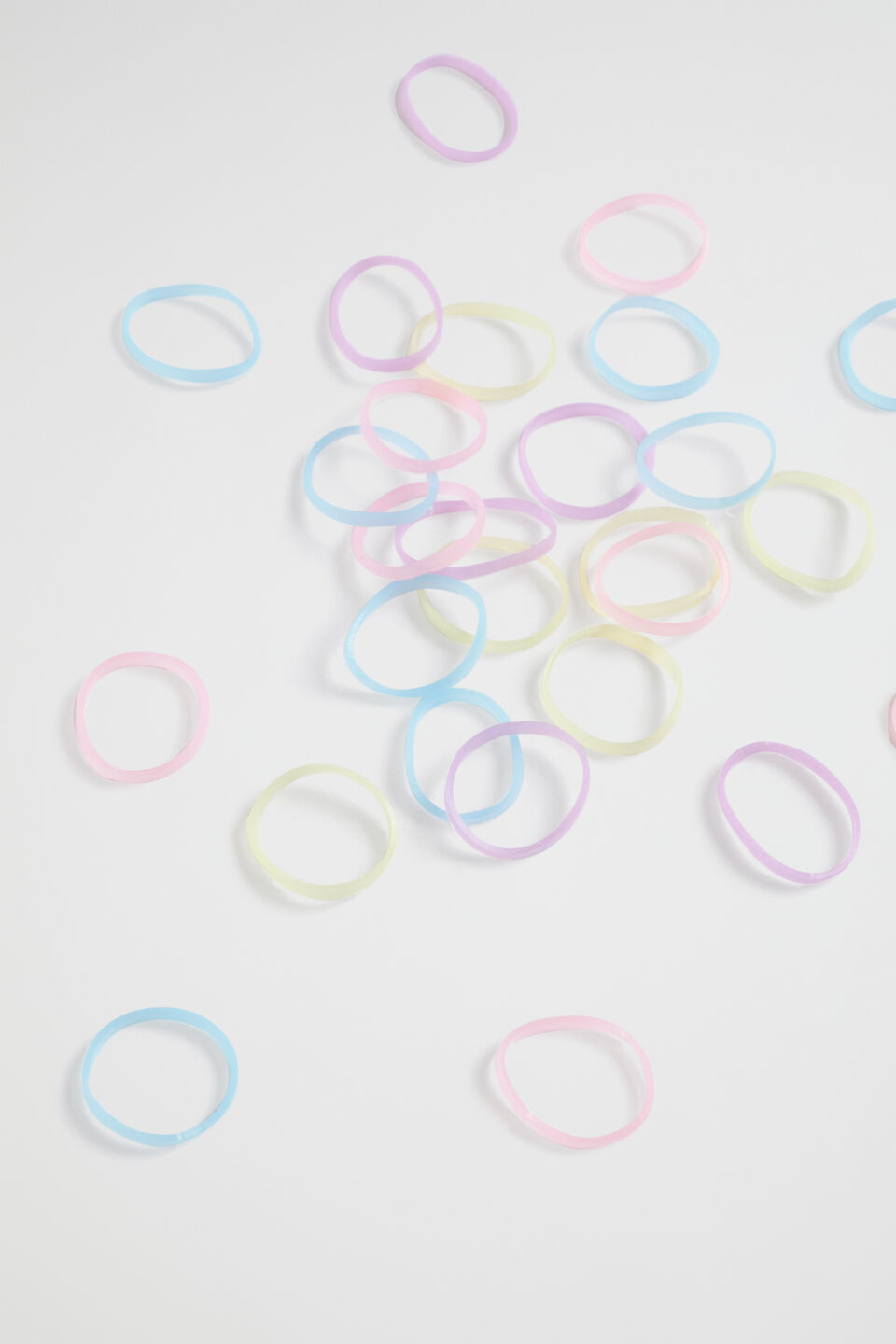 Bunny Rainbow Mini Hair Elastics  Multi
