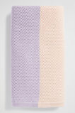 Colourblock Knit Blanket  Pale Orchid  hi-res
