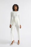 Core Rib Crew Neck Top  Cloud Cream  hi-res