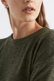 Supersoft Curve Hem Top  Dark Fern Marle  hi-res
