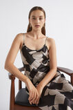 Abstract Geo Satin Slip Dress  Light Storm Abstract  hi-res