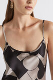 Abstract Geo Satin Slip Dress  Light Storm Abstract  hi-res