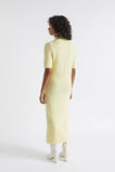 Roll Neck Knit Midi Dress  Soft Butter Marle  hi-res