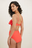 Textured Ruffle Bikini  Chilli Red  hi-res