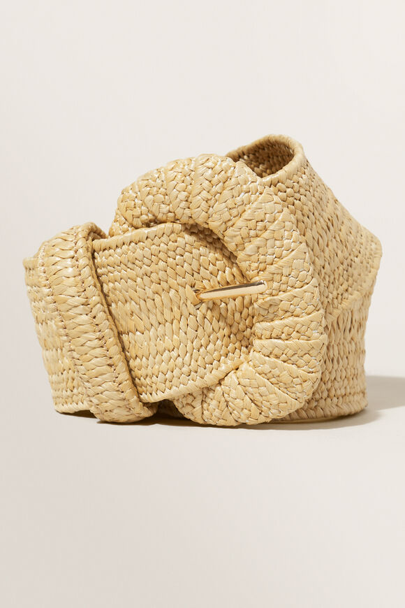Luna Raffia Waist Belt  Natural  hi-res