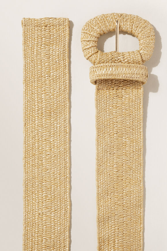 Luna Raffia Waist Belt  Natural  hi-res