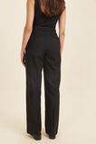 Wool Blend Wide Leg Pant   Black  hi-res