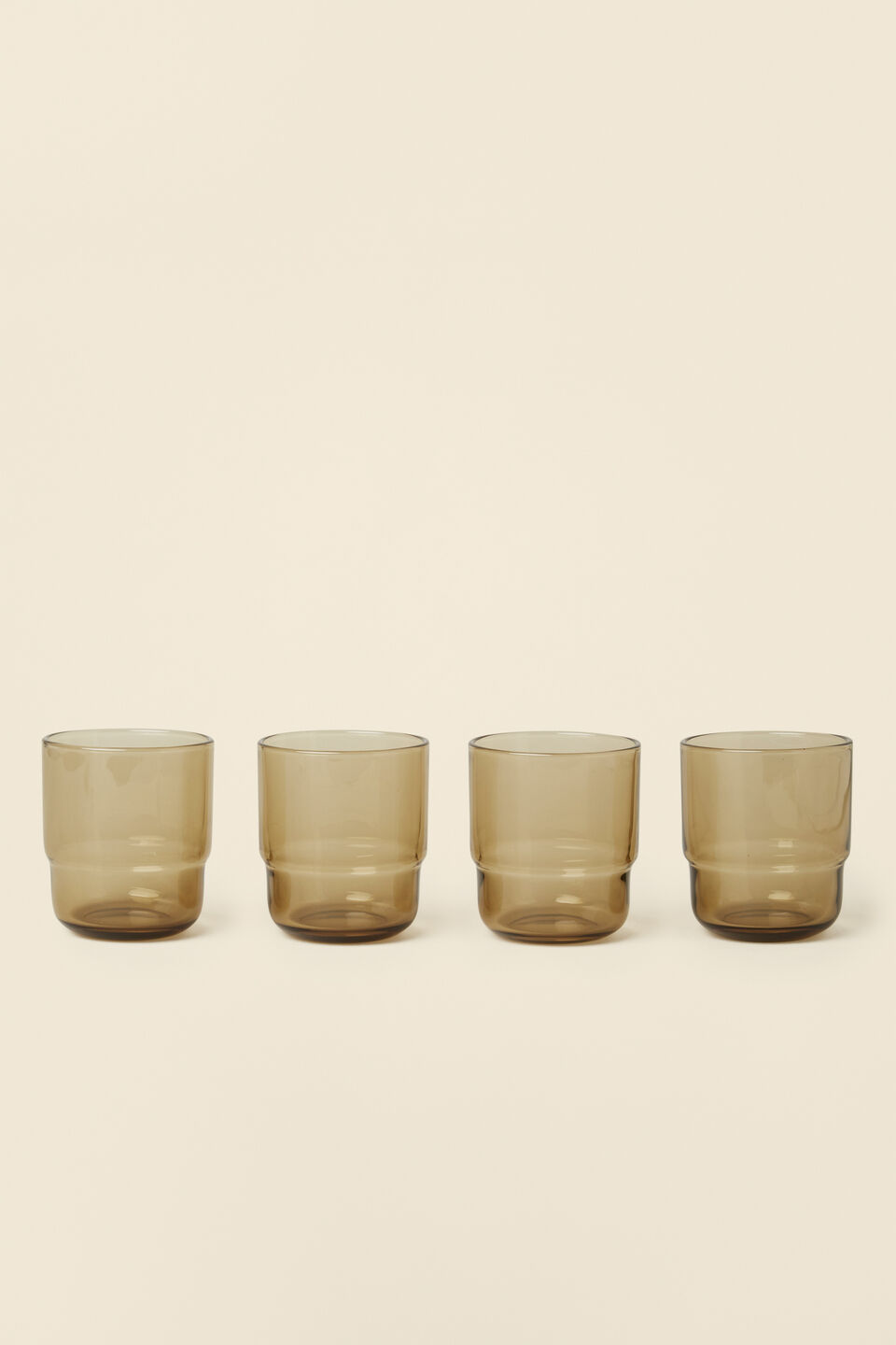Devon Tumbler Set Of 4  Amber