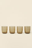 Devon Tumbler Set Of 4  Amber  hi-res