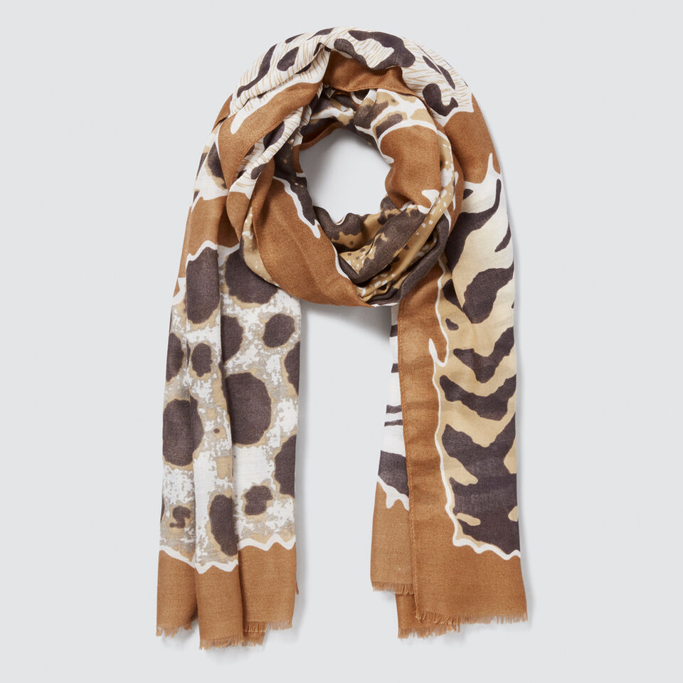 Animal Print Scarf  