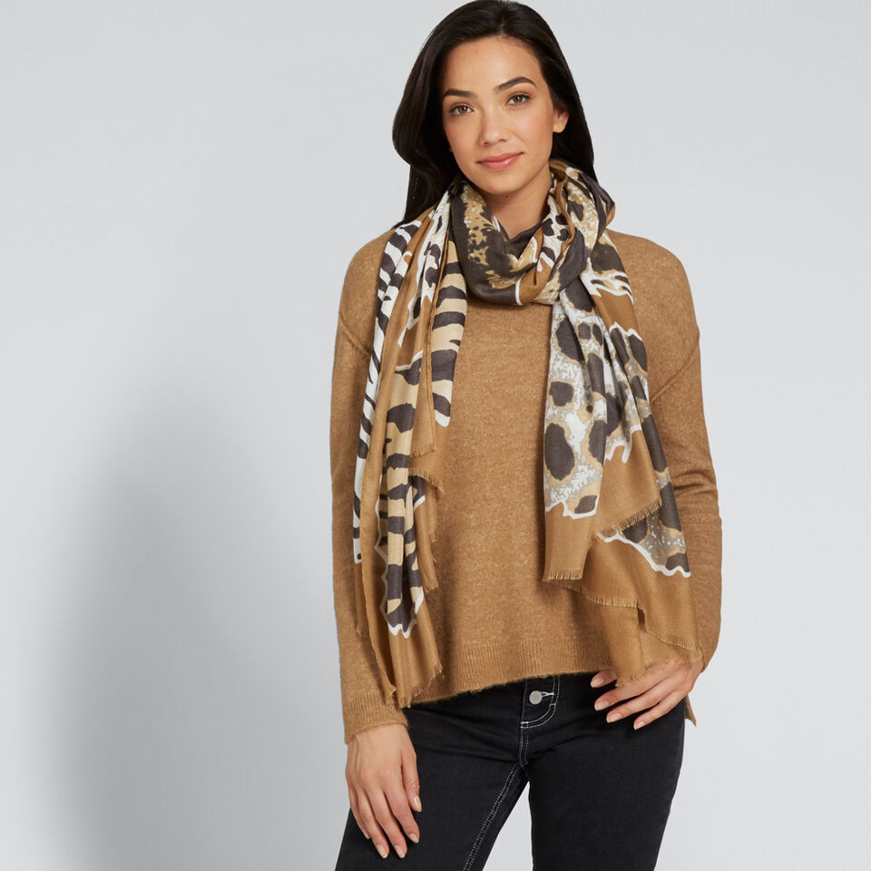 Animal Print Scarf  