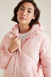 Hooded Puffer Jacket  Bubblegum Pink  hi-res