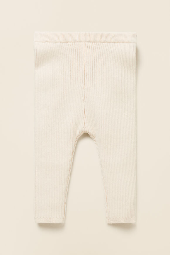 Rib Knit Legging  Creme  hi-res