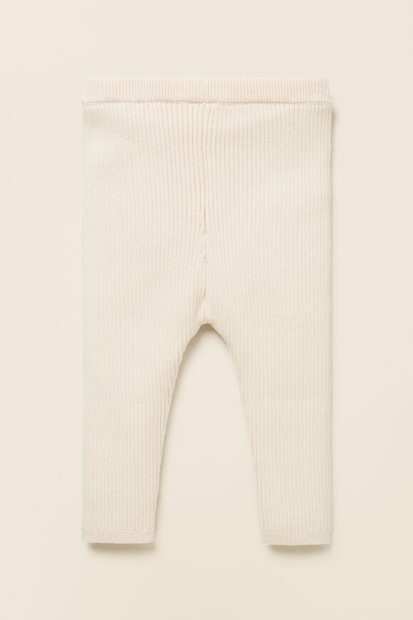 Rib Knit Legging  Creme  hi-res