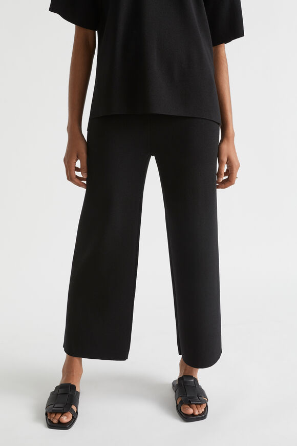 Crepe Knit Pant  Black  hi-res