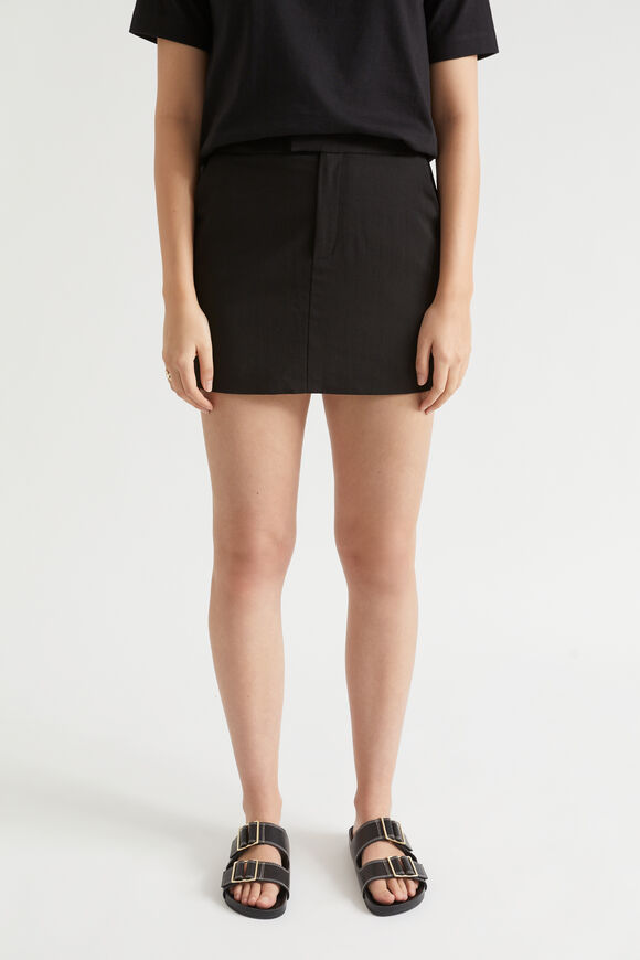 Mini Suit Skirt  Black  hi-res