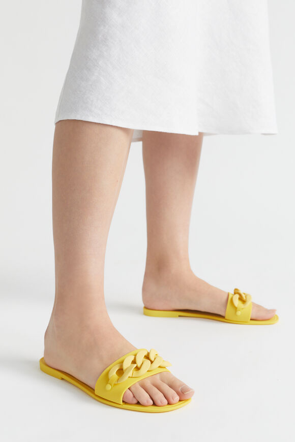 Chain Jelly Slide  Gold Amber  hi-res