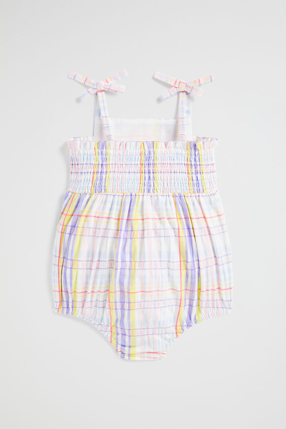 Multi Check Romper  Multi  hi-res
