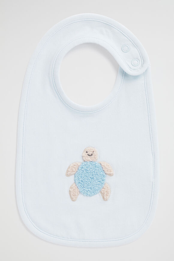 Turtle Bib  Ice Blue  hi-res