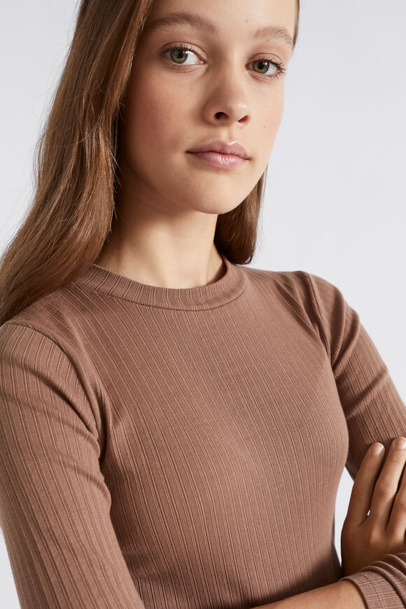 Core Rib Tee  Cocoa  hi-res