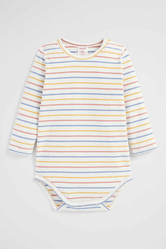 Multi Stripe Bodysuit  Multi  hi-res
