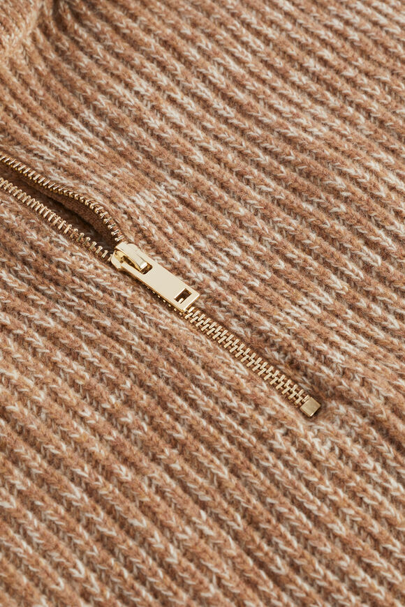 Zip Collared Bib  Deep Brass  hi-res