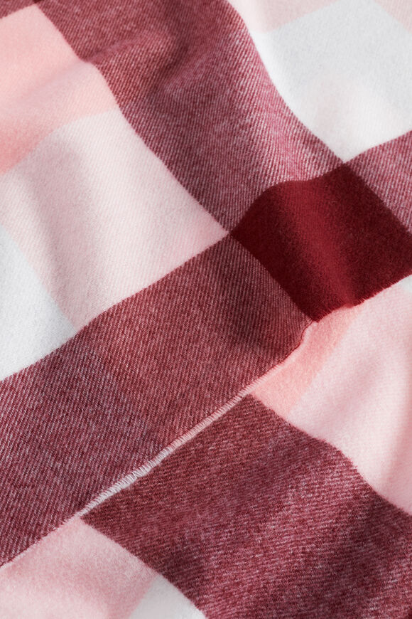 Check Tassel Scarf  Sangria  hi-res