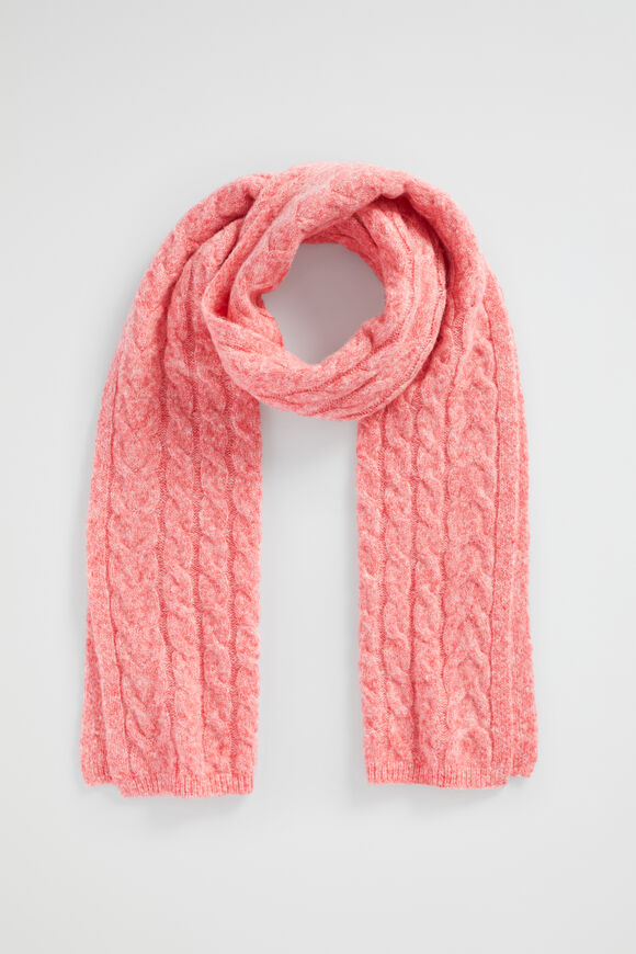 Cable Knit Scarf  Primrose Marle  hi-res