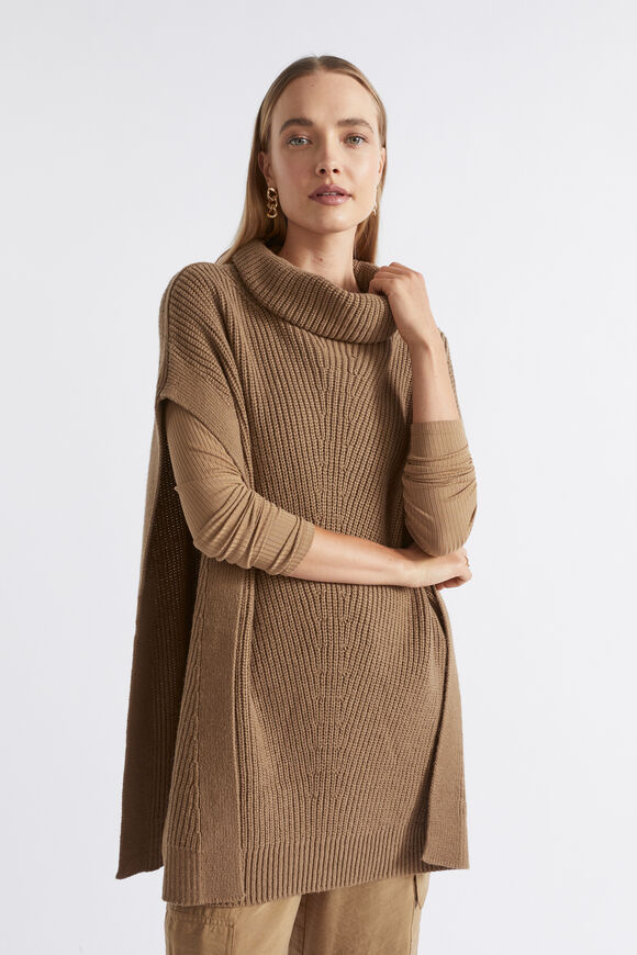 Pullover Poncho  Deep Brass  hi-res
