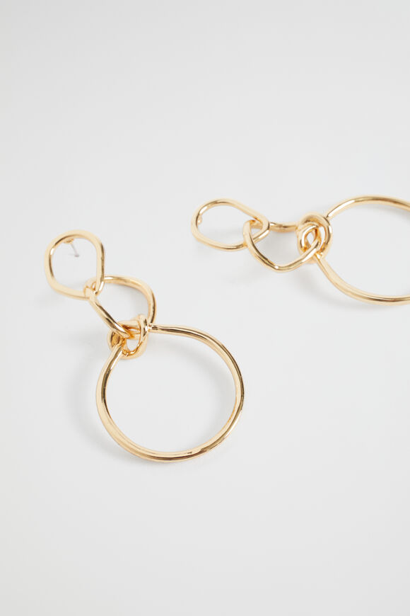 Loop Knot Earring  Gold  hi-res
