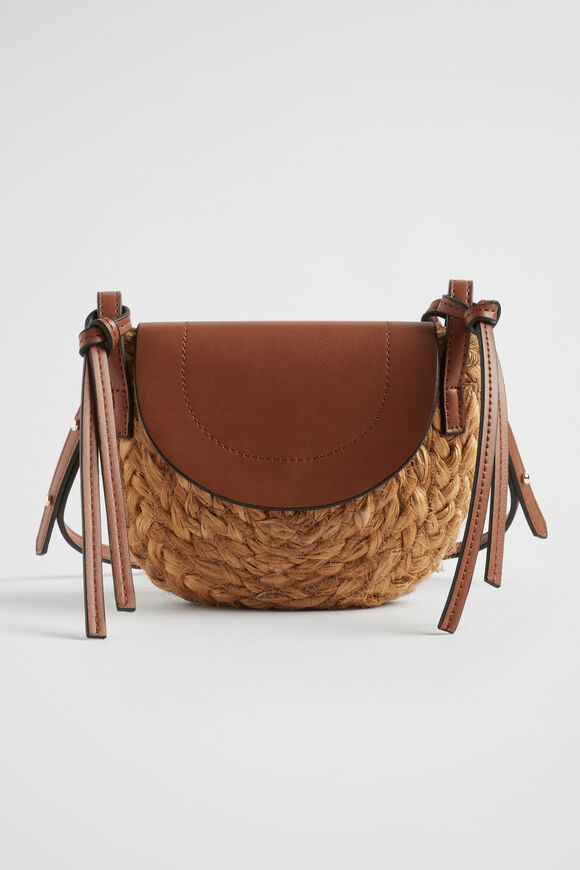 Jute Cross Body Bag  Tan  hi-res