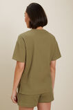 Textured Boxy Tee  Sage Green  hi-res