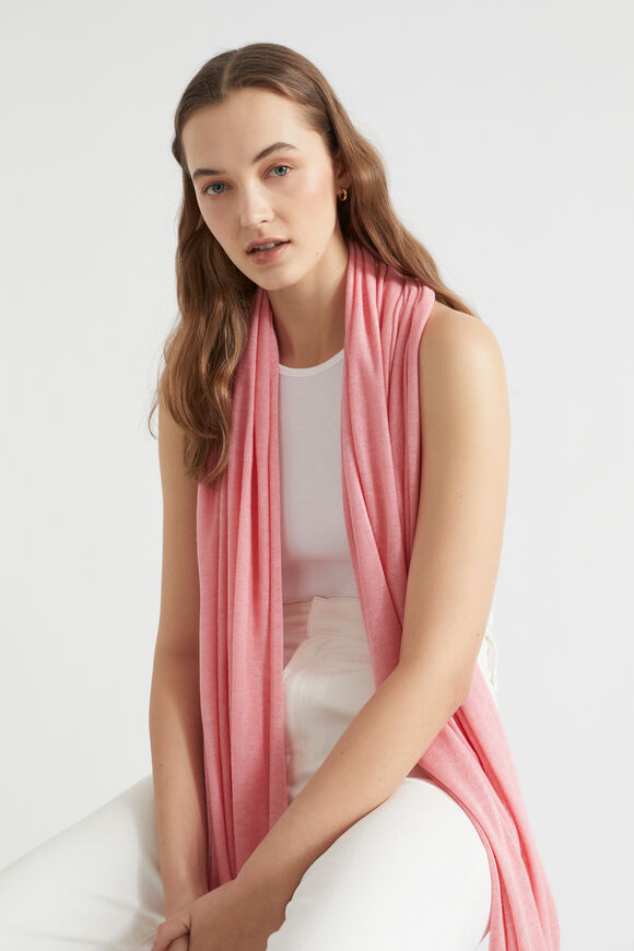Fine Knit Wrap  Bubblegum Pink  hi-res