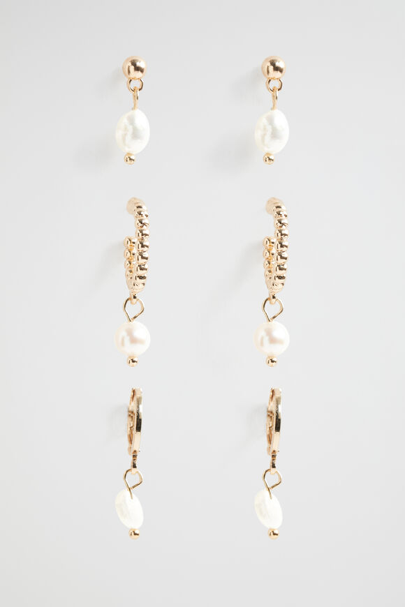 Mini Pearl Ear Pack  Gold  hi-res
