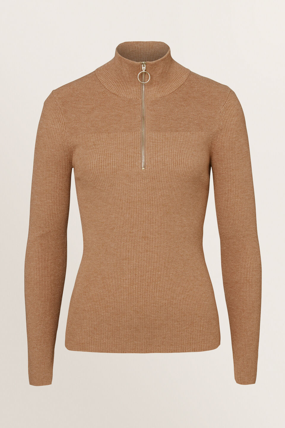 Mock Neck Zip Sweater Seed Heritage