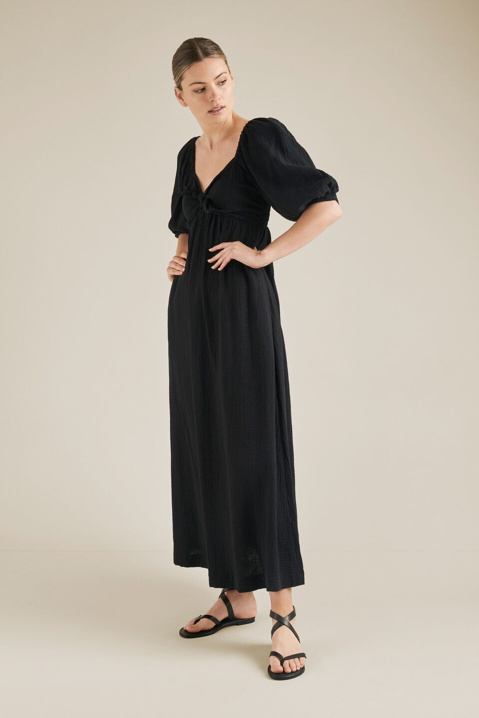 Cheesecloth Maxi Dress  