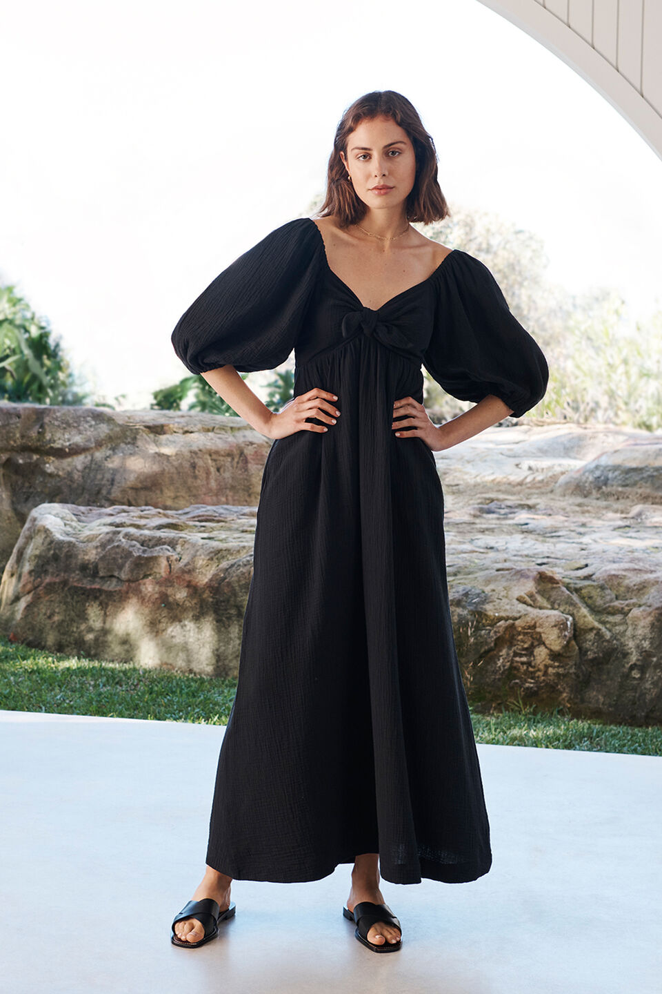 Cheesecloth Maxi Dress  