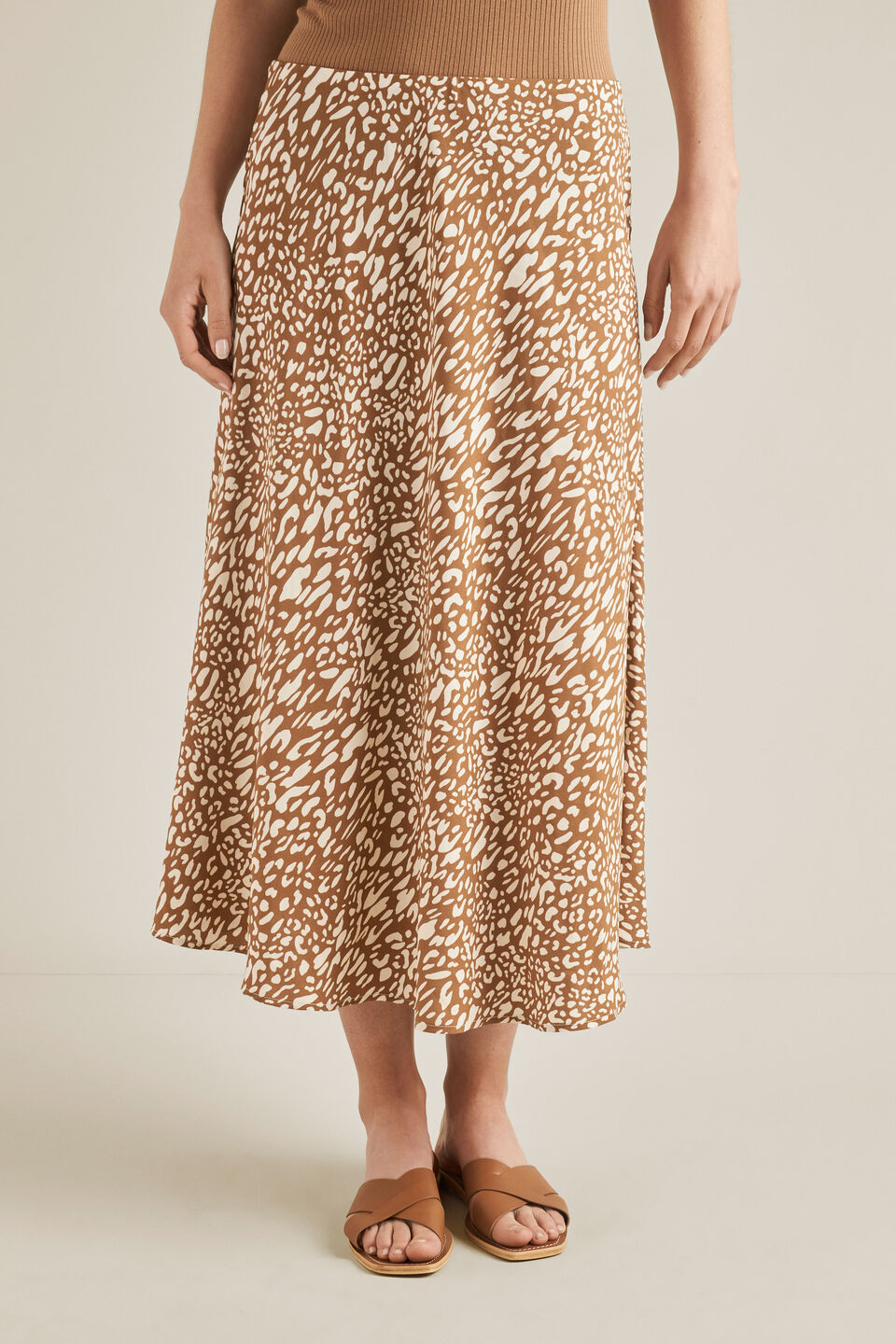 Animal Midi Skirt  