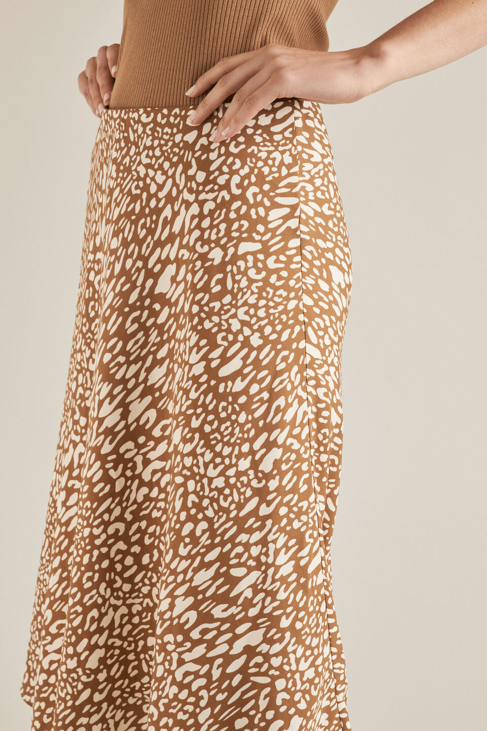 Animal Midi Skirt  