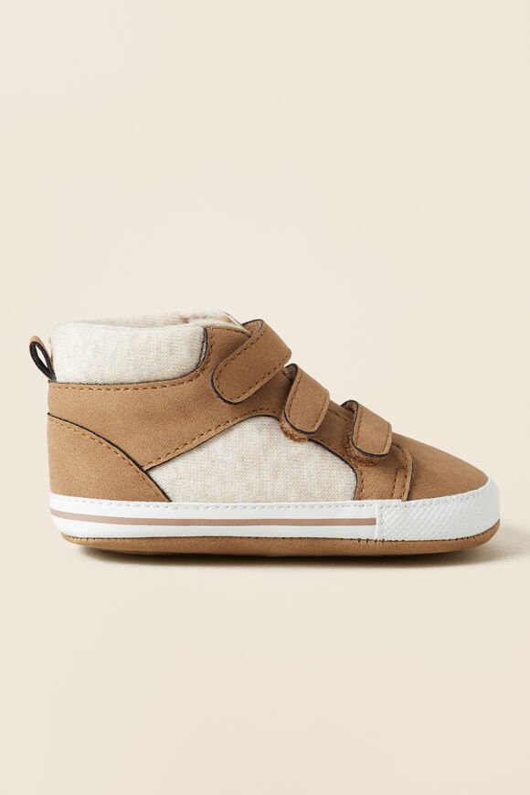 Colourblock Tab Hightop   Caramel  hi-res