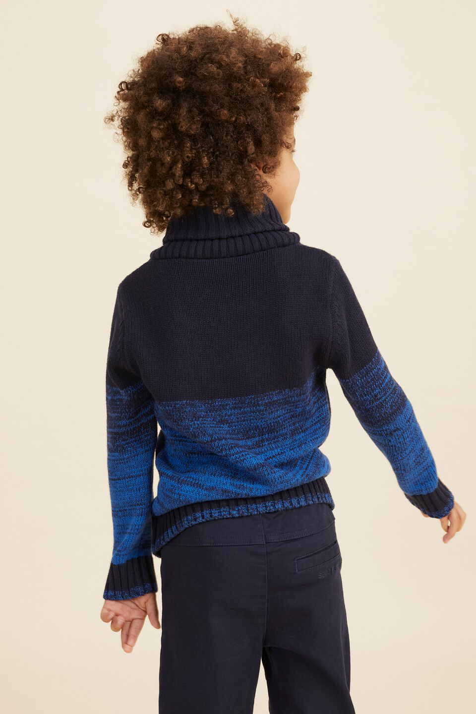 Mixy Stripe Knit  Midnight Blue