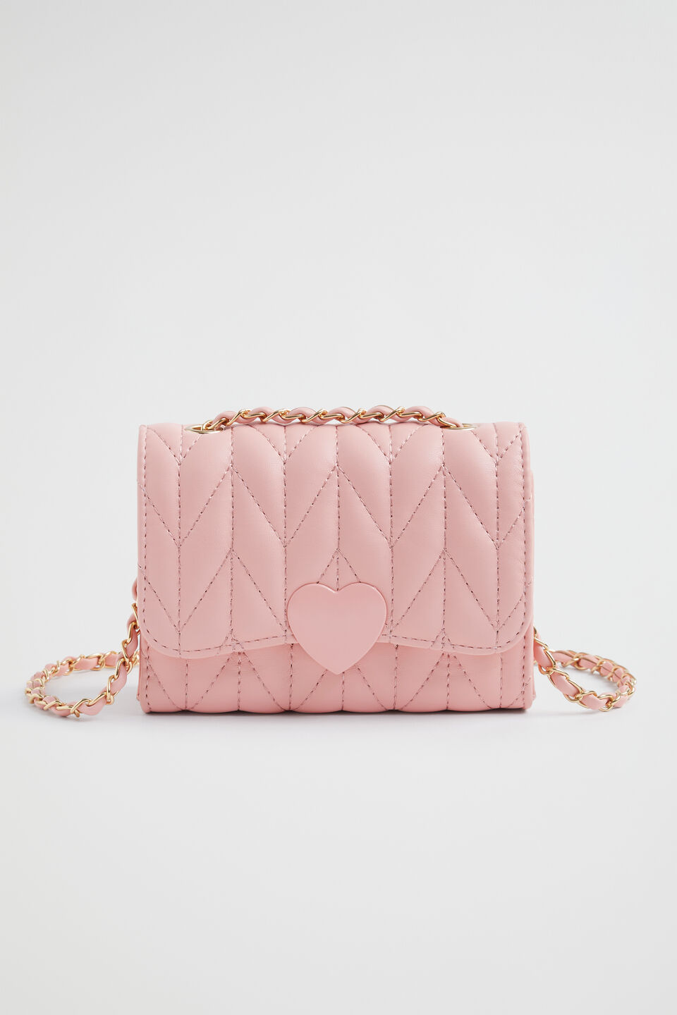 Quilted Cross Body Bag  Dusty Rose