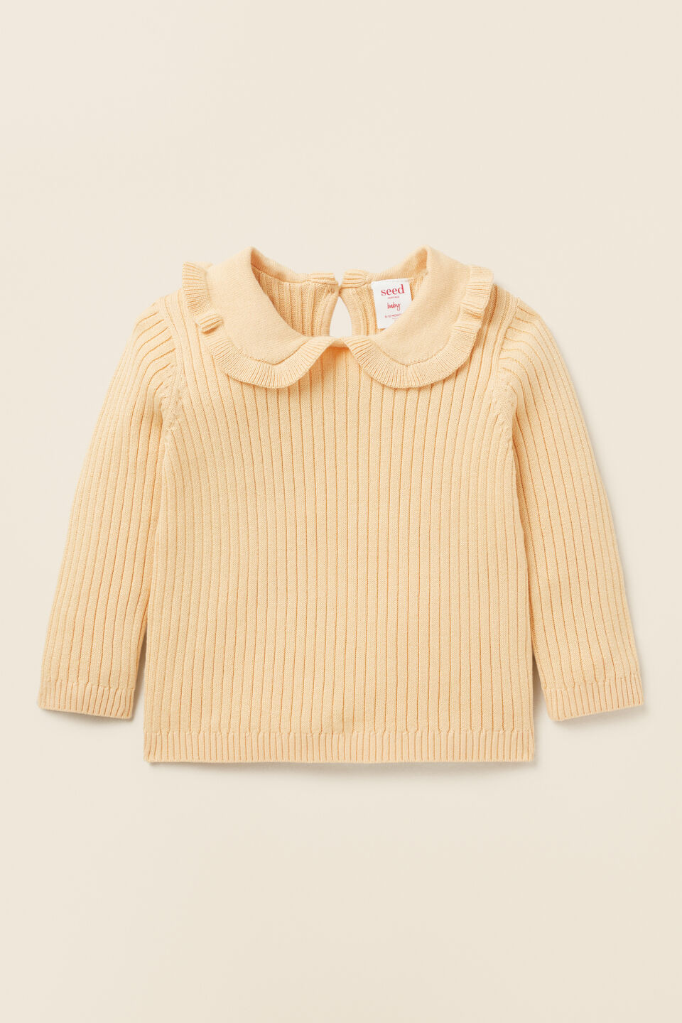 Collared Rib Knit  Dijon