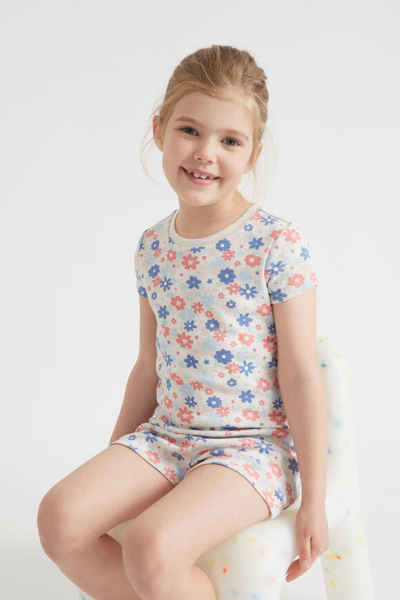 Ditsy Pyjama  Oat Marle  hi-res
