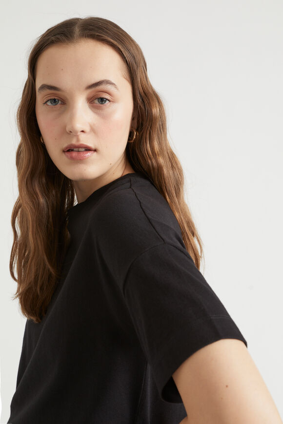Core Boxy Tee  Black  hi-res