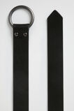 Ava Leather Ring Belt  Black  hi-res