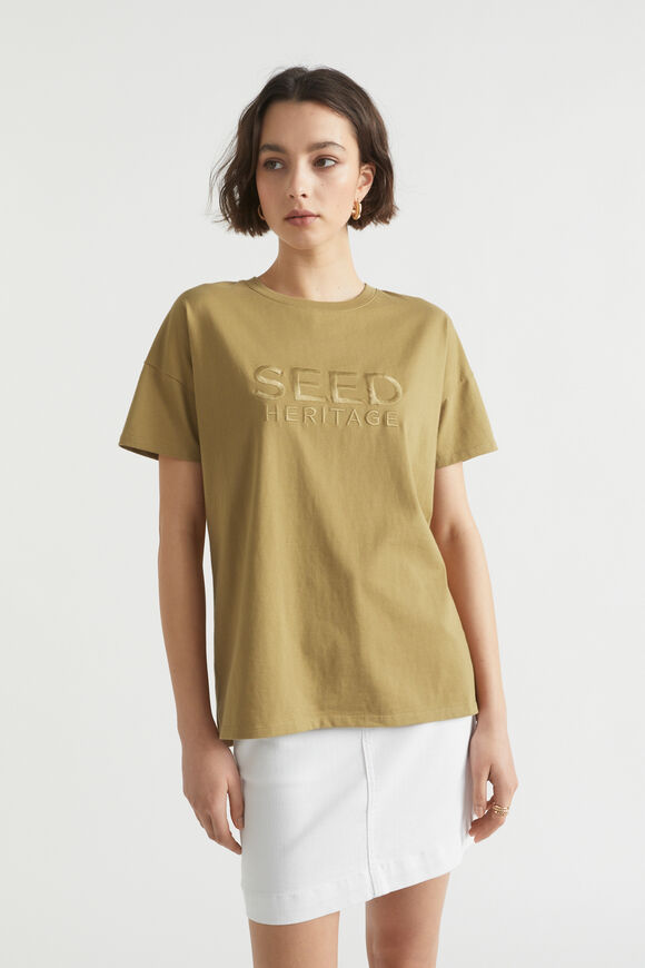 Boxy Logo Tee  Deep Bronze  hi-res