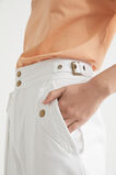 High Waist Buckle Pant  Whisper White  hi-res