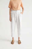 High Waist Buckle Pant  Whisper White  hi-res