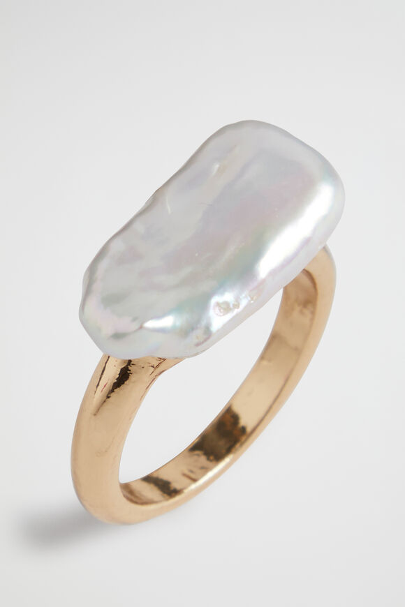Pearl Ring  Gold  hi-res